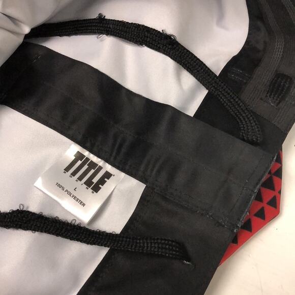 TITLE Boxing Elite Series satin Fight Shorts red/black men’s‎ size L - Picture 6 of 8